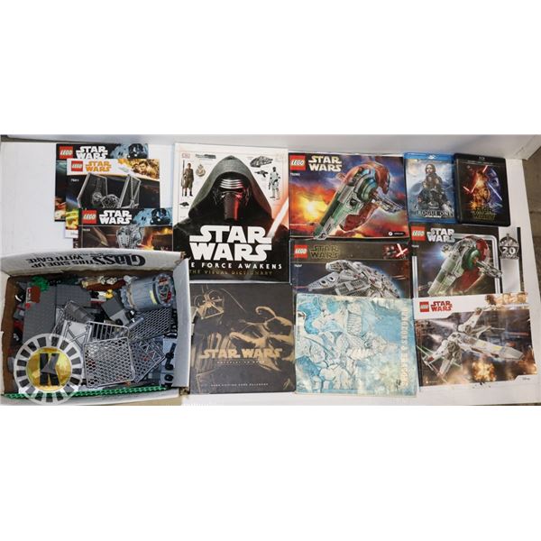 BOX OF STAR WARS LEGO (ASSORTED LEGO) AND STAR