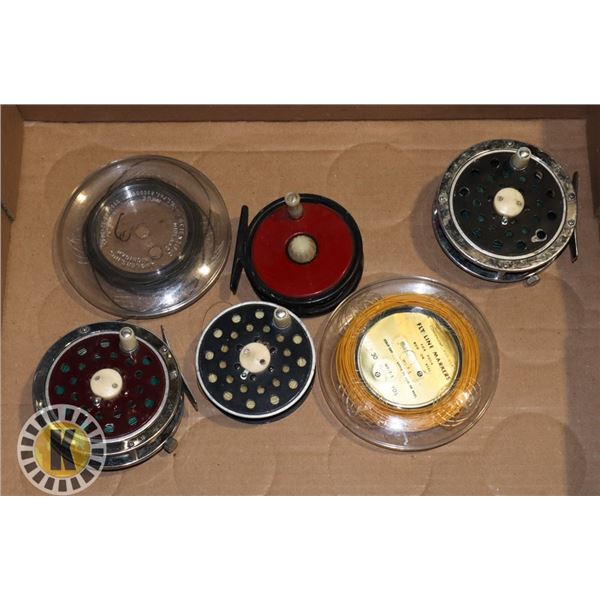 FLAT OF ESTATE FLY FISHING REELS