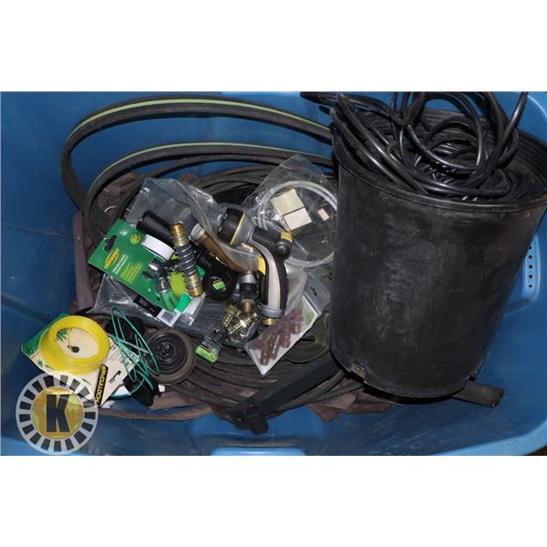 LARGE TOTE OF GARDENING TOOLS ESTATE