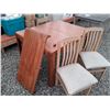 Image 1 : 445 --  Kitchen table with leaf and two chairs
