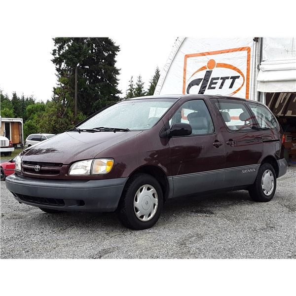 C3 --  1999 TOYOTA SIENNA CE, RED, 251,626 KMS