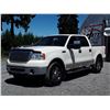 Image 1 : A12I --  2008 FORD F150 LARIAT SUPERCREW 4X4 , White , 280242  KM's  "NO RESERVE"