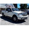 Image 3 : A12I --  2008 FORD F150 LARIAT SUPERCREW 4X4 , White , 280242  KM's  "NO RESERVE"
