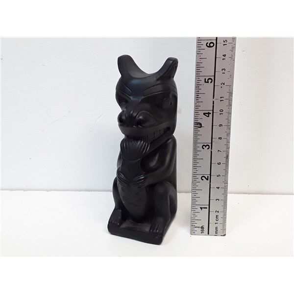 496 --  Northwest Coast First Nations Totem Bear and Salmon Motif