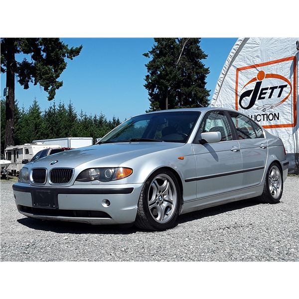 I6 --  2004 BMW 330I , Silver , 185548  KM's