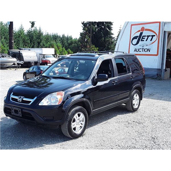J3 --  2002 HONDA CR-V EX , Black , 237449  KM's