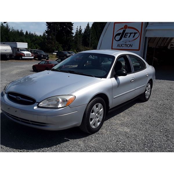 B2 --  2002 FORD TAURUS LX , Grey , 139407  KM's