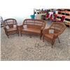 Image 1 : 560 --  Wicker Patio Set Love Seat & 2 Chairs