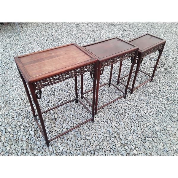 562 --  Set of Three Stacking Tables