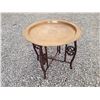 Image 1 : 563 --  Engraved Metal top table