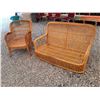 Image 1 : 565 --  Wicker Love Seat & Chair