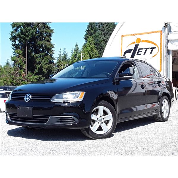 H6B --  2013 VOLKSWAGEN JETTA SE , Black , 94712  KM's