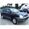 Image 3 : F1 --  2004 HYUNDAI SANTA FE , Black , 236882  KM's