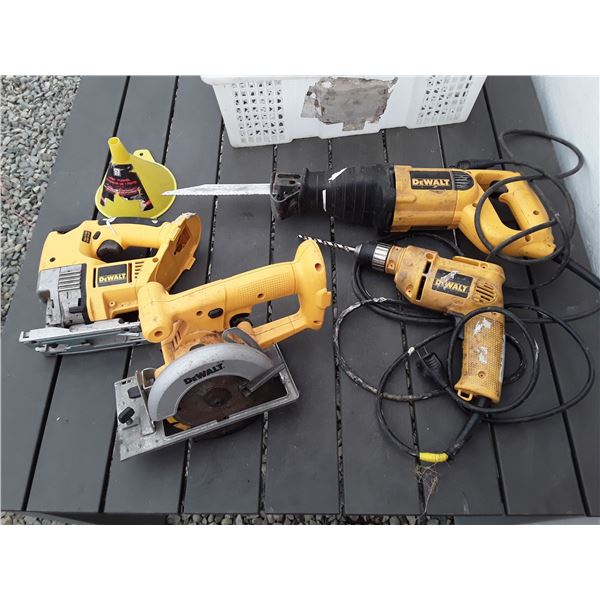629 --  Dewalt Sawsall, Drill Corded, Jigsaw and Cutting Saw