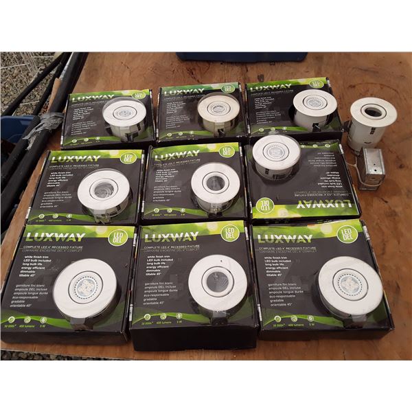 637 --  9 Recess Light Fixtures
