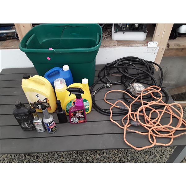 651 --  Bin Of Cleaning and Car Supplies