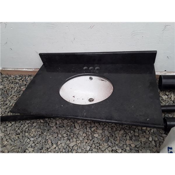 654 --  Bathroom Sink With Counter