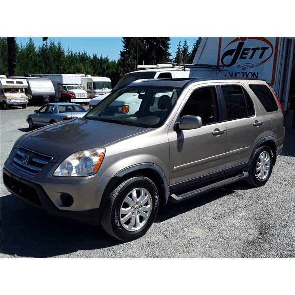 A12 --  2005 HONDA CR-V SE AWD , Brown , 242354  KM's