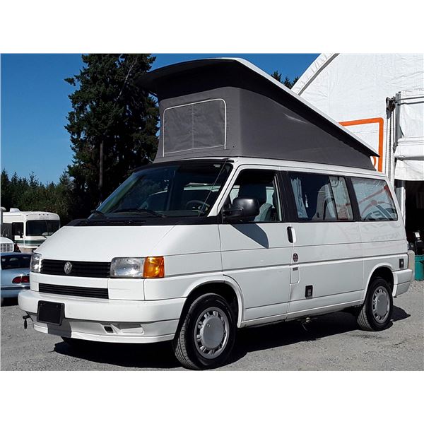 H6F --  1993 VW EUROVAN CV CAMPER , White , 285350  KM's