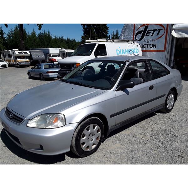 B2 --  2000 HONDA CIVIC LX  , Grey , 231964  KM's