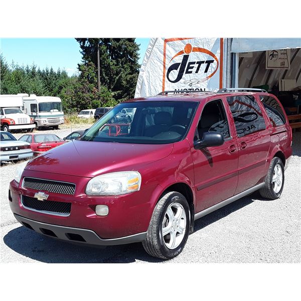 I3 --  2005 CHEVROLET UPLANDER  , Red , 284751  KM's