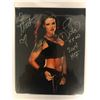 Image 1 : WWE LITA SIGNED 8X10 PHOTO W/HOF 2014