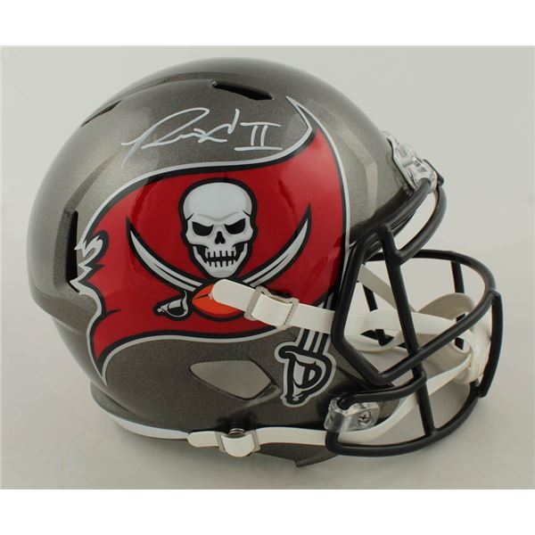 RONALD JONES II AUTOGRAPHED BUCCANEERS FULL-SIZE SPEED REP HELMET (BECKETT)