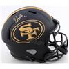 Image 1 : BRANDON AIYUK SIGNED 49ERS FULL-SIZE ECLIPSE ALTERNATE SPEED HELMET (BECKETT COA)