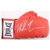 Image 1 : MIKE TYSON AUTOGRAPHED RED EVERLAST BOXING GLOVE (JSA WITNESSED)