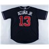 Image 1 : RONALD ACUNA JR. SIGNED BRAVES PRO STYLE JERSEY (JSA COA)