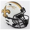 Image 1 : Alvin Kamara Signed Saints Lunar Eclipse Alternate Speed Full Size Helmet (Beckett COA)