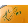 Image 2 : ALLEN LAZARD SIGNED PACKERS FULL-SIZE REPLICA HELMET (JSA COA)