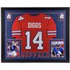 Image 1 : Stefon Diggs Signed 35x43 Custom Framed Jersey Display (Beckett Hologram)