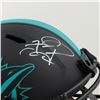 Image 2 : Tua Tagovailoa Signed Dolphins Full-Size Eclipse Alternate Speed Helmet (Fanatics Hologram)