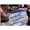 Image 2 : Valentina "Bullet" Shevchenko Signed 13.5x16.5 Custom Framed Photo Display (PSA COA)