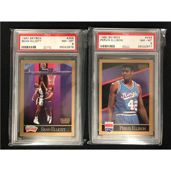 1990 SKYBOX BASKETBALL HIGH GRADE CARD LOT (S. ELLIOTT/ P. ELLISON NM-MT 8)