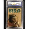 Image 1 : 1997 BLEACHERS 23KT GOLD LARRY BIRD BOSTON CELTICS #33 LE (10 GEM MINT)