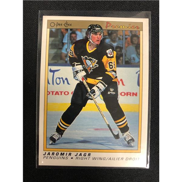 1990-91 OPC Premier Jaromir Jagr Rookie Card RC #50