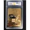 Image 1 : 2000 GOLD COLLECTIBLES FEEL THE GAME CAL RIPKEN JR. GAME USED BAT 23KT GOLD (GEM MINT 10)
