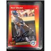 Image 1 : 1992 LEAF BASEBALL #242 KELLY GRUBER AUTOGRAPHED CARD