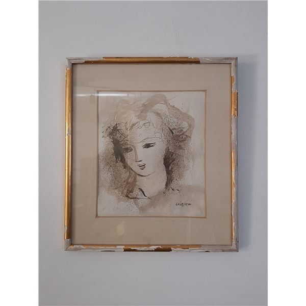 Contemporary Peruvian Master - Miguel Wetzell - Oil on Paper Painting