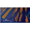Image 2 : A.Martinez - OIL ON CANVAS PAINTING / ABSTRACT / VERY RARE