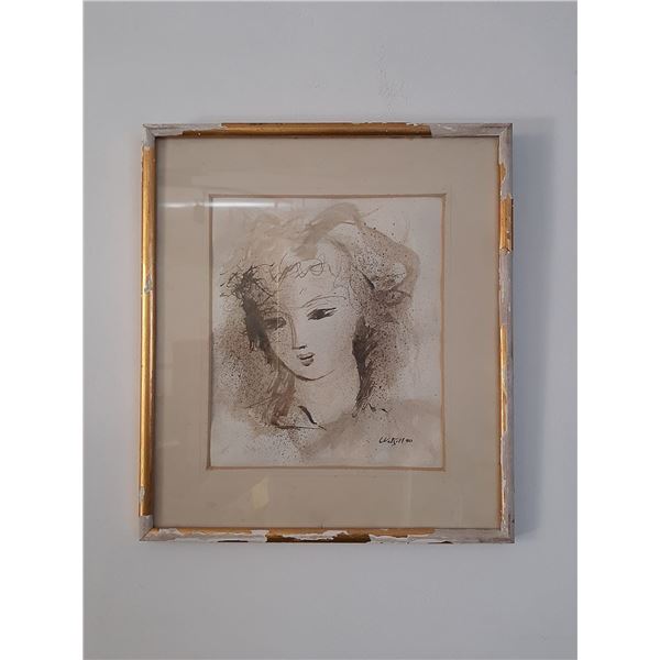 Contemporary Peruvian Master - Miguel Wetzell - Oil on Paper Painting