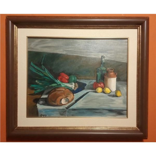 Master Latinamérican painter abstract composition / Oil on canvas Alpuy88 signed