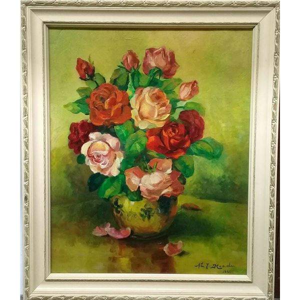 Attributed to MARTIN JOHNSON HEADE (American, Oil canvas painting signed )