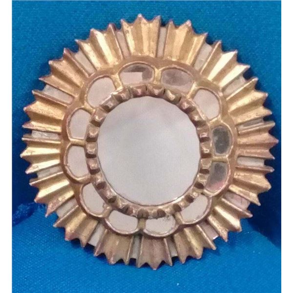 Stylish Colonial Mirror - Gold aplications - Super Rare / Unique