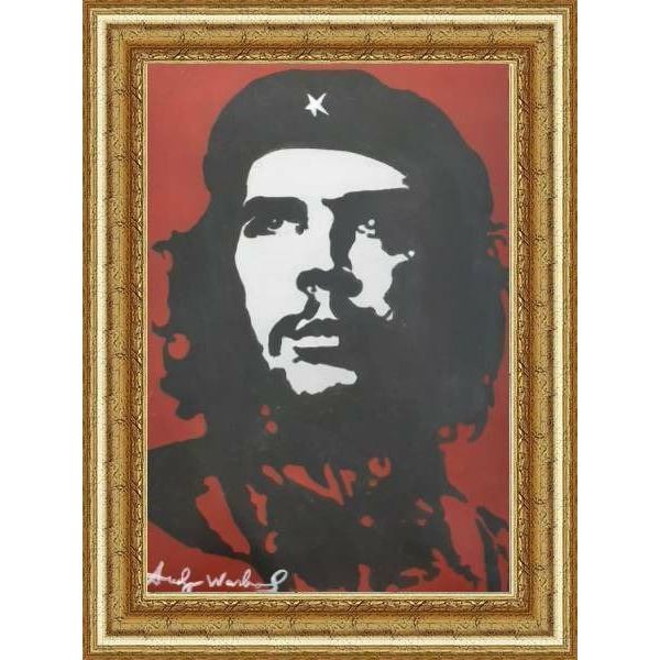 American Master Andy Warhol / oil on Cardboard / Signed