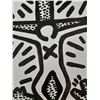 Image 2 : Américan Pop Art: KEITH HARING - Signed Oil Painting Cardboard / reverse Stamp
