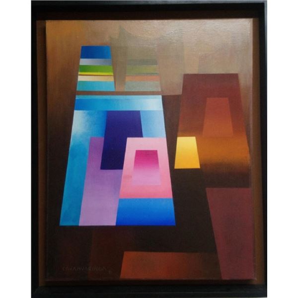 Peruvian Contemporary Old Master: Milner CAJAHUARINGA - Oil Canvas painting