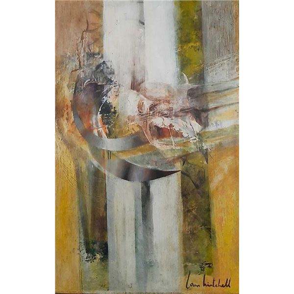 Old Antique Masonite Board Painting - Joan Mitchell / Signed / Amazing Abstract